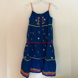 BODEN girls, size 11 blue dress